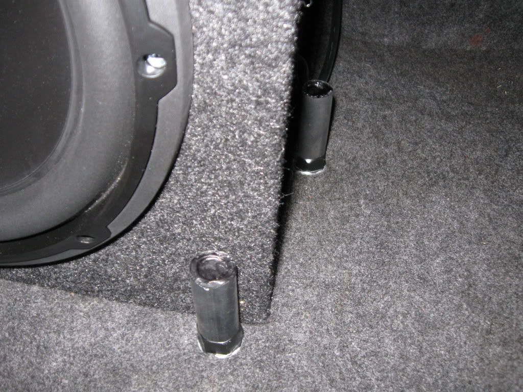 Securing Subwoofer Enclosure in the trunk. Body and Interior