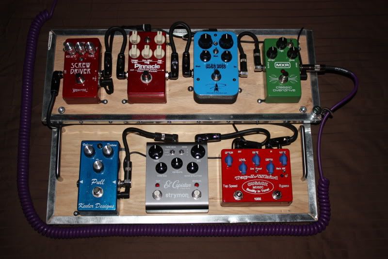 Does anyone use zip ties to keep pedals on their board? The Gear Page