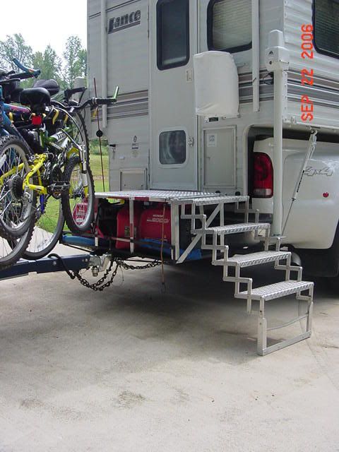 truck camper bike rack