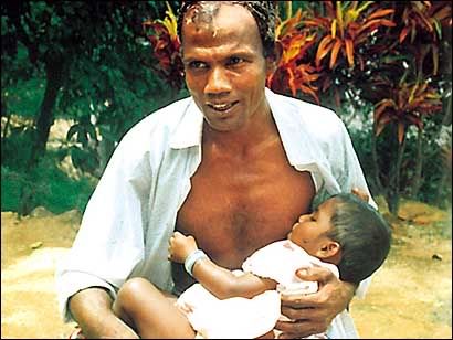 breast feeding man. men breastfeeding children