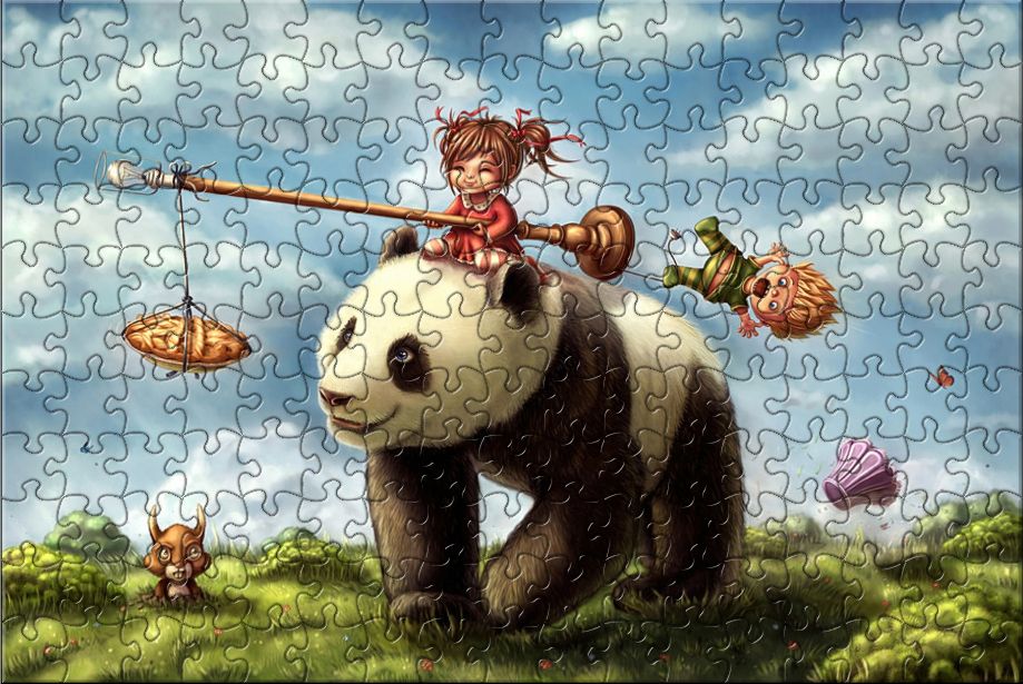 Panda Ride Puzzle
