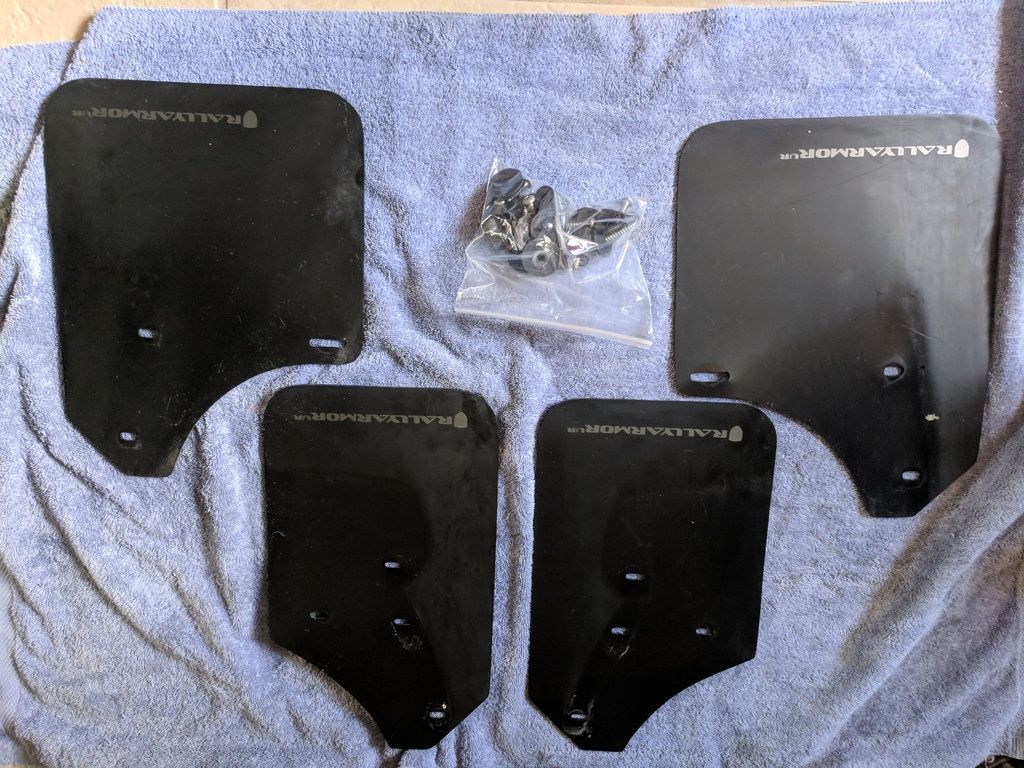 FS: (For Sale) Rally Armor Mudflaps 02-07 GDA/GDB, Black/Silver, - NASIOC