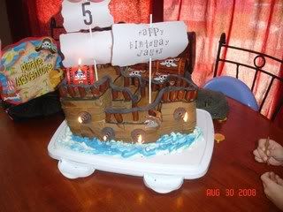 Pirate Ship Birthday Cake
