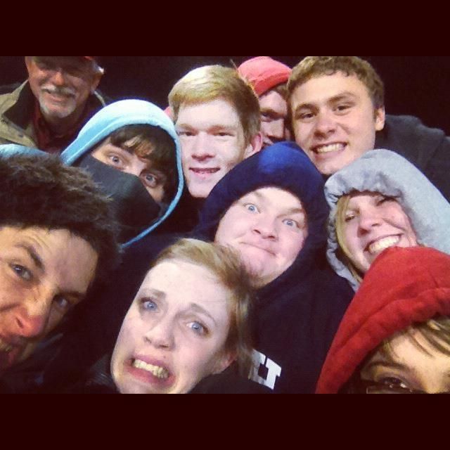 It was only slightly cold at the football game...