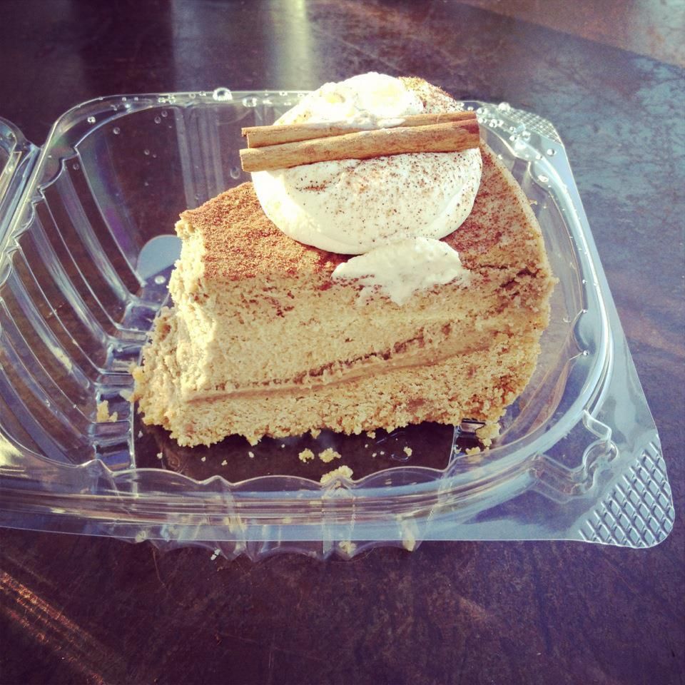 Cinnamon espresso cheesecake and catch-up time :)