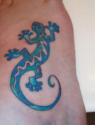 My New Gecko Tattoo Redtailboanet