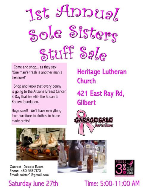 Sole Sisters &quot;Stuff&quot; Sale