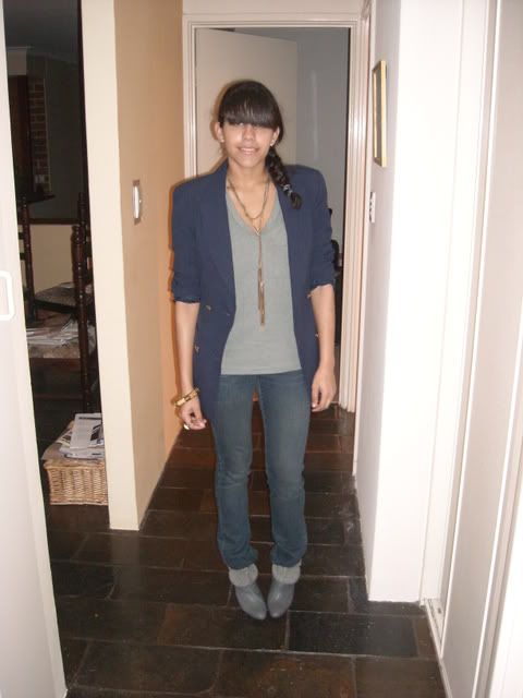 oversize blazer bangs