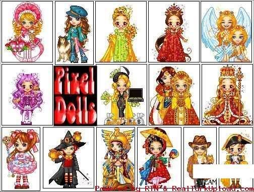 Animated Images Of Dolls. Animated Pixel Dolls Vol.