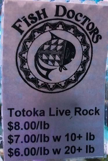 100 3281 - Totoka Live Rock- limited quantities, while they last!!!