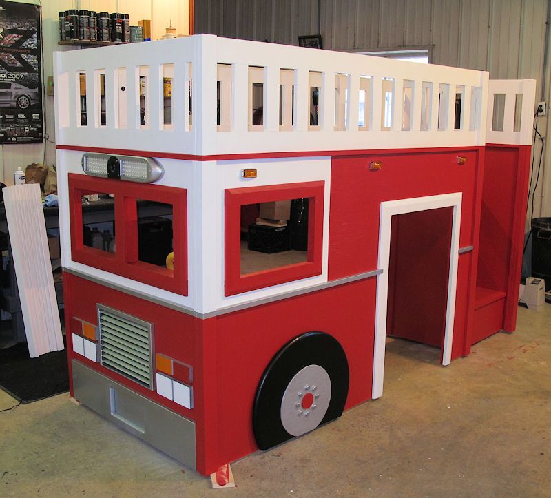 fire truck loft bed