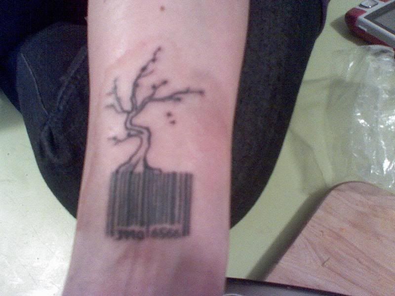 barcode tattoo images. Barcode+tattoo+on+wrist