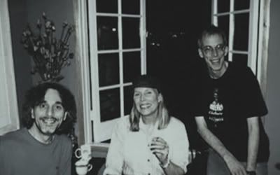 Wally Breese, Joni Mitchell e Jim Johanson em 1999