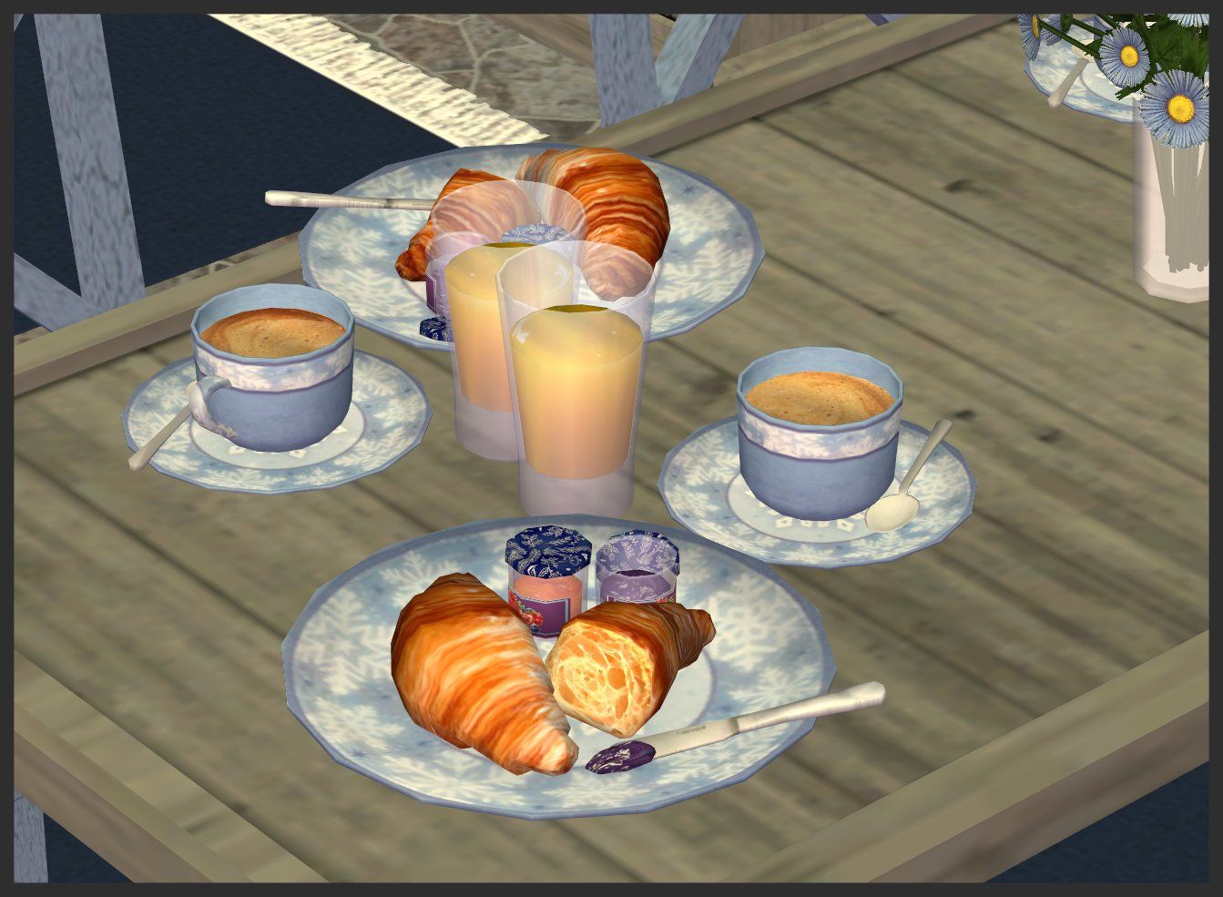 The Sims 2. Декор: мелочи (clutter) 8-3crossantbreakfast-sb