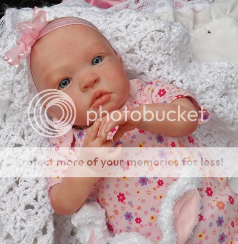 OOAK Newborn 3D Skin Reborn Baby Girl "Lullaby Dreams Nursery"