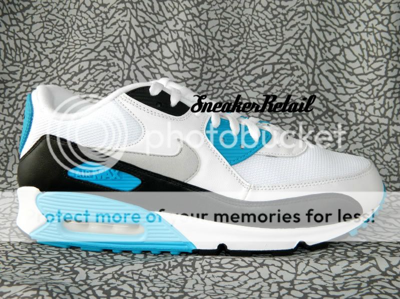 Nike Air Max 90 Laser Blue White Mesh 325018 108 Neon 95 Infrared 1 I 