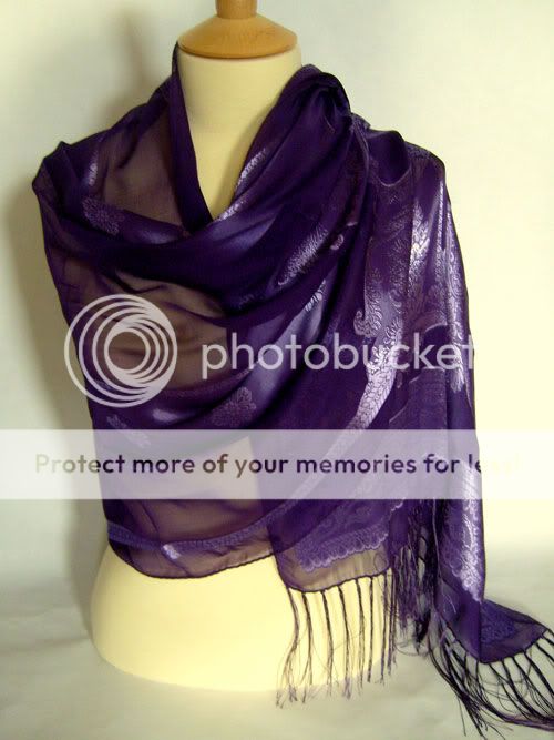 LOT 10 Luxury 100% Jacquard Silk Scarf Wrap Sari S12  