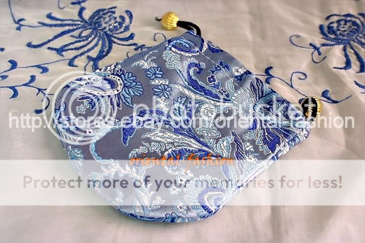 Buy4get5 Lot of 200 Silk Brocade Jewelry Pouch bag C42  