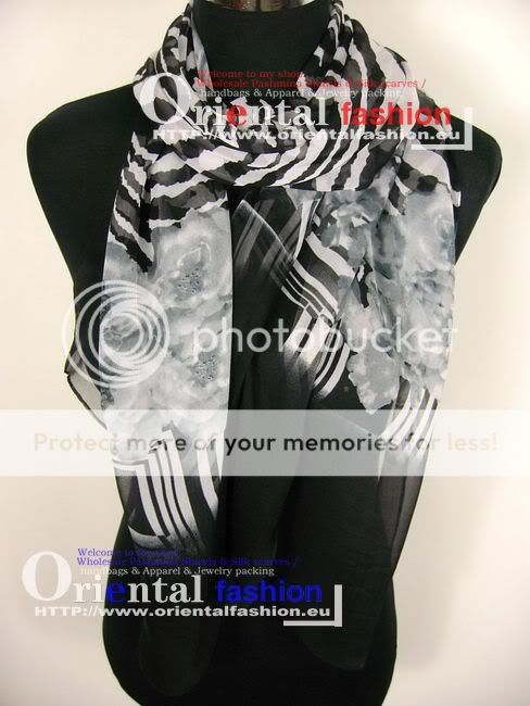 Buy4get5 Lot of 10 SILK Polyester Print Scarf S001  