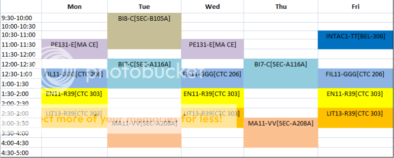 1st yr. 1st SEM Sched