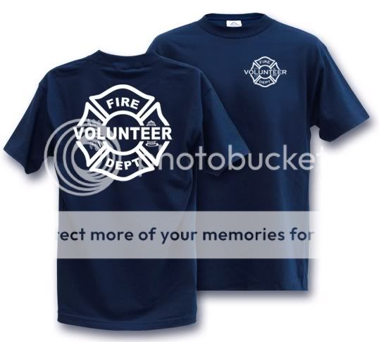 VOLUNTEER maltese FIREFIGHTER T Shirt *** SELECT YOUR SIZE ***  