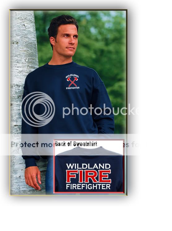 WILDLAND FIRE SWEATSHIRT 2XLarge Firefighter Crew XXL  