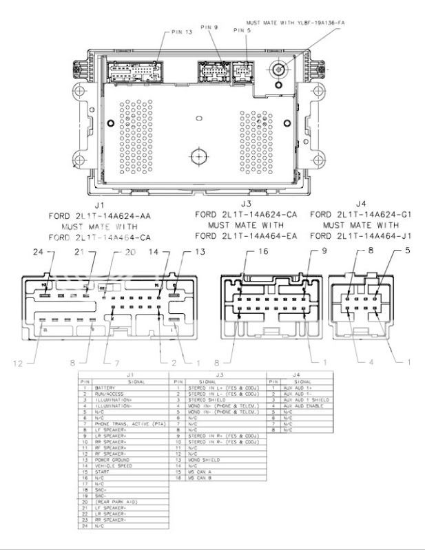Wiring diagram for 6 disc changer in a ford escape #9