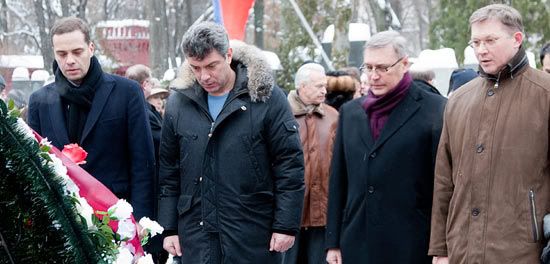 У могилы Ельцина