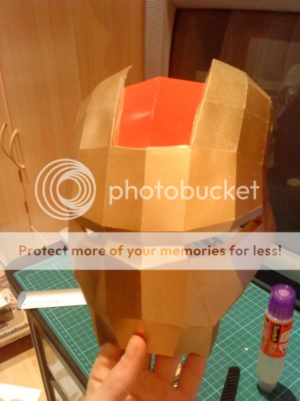 Iron Man Papercraft Helm WIP Photo by keyamon | Photobucket