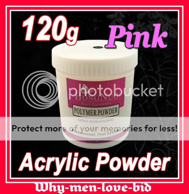 120g Professional Pink Acrylic Powder for Nail Art Tip Manicure 