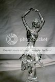 Crystal Ballerina Figurine 10 1/2 tall Royal Crystal Rock Italy 24% 